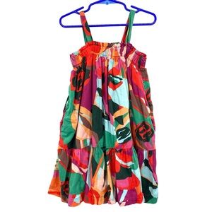 Baby Gap Floral Tropical Tiered Tank Dress